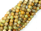 Dendritic Opal Beads, Yellow Moss Opal Beads, 6mm Round Beads-Gems: Round & Faceted-BeadBeyond