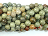 Silver Leaf Jasper Beads, 8mm Round Beads-Gems: Round & Faceted-BeadBeyond