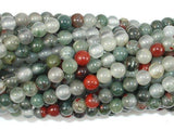 African Bloodstone, 4mm (4.5 mm)-Gems: Round & Faceted-BeadBeyond