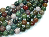 Indian Agate Beads, Fancy Jasper Beads, 12mm-Gems: Round & Faceted-BeadBeyond