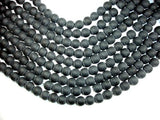 Matte Black Stone, 12mm Round Beads-Gems: Round & Faceted-BeadBeyond